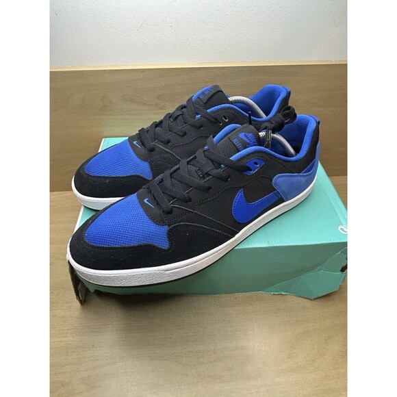 Nike Men\'s SB Alleyoop Classic Suede Mesh Shoes Black Royal Blue Size 13 NIB main image 10